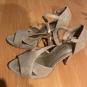 Lulu Townsend Gold Heels